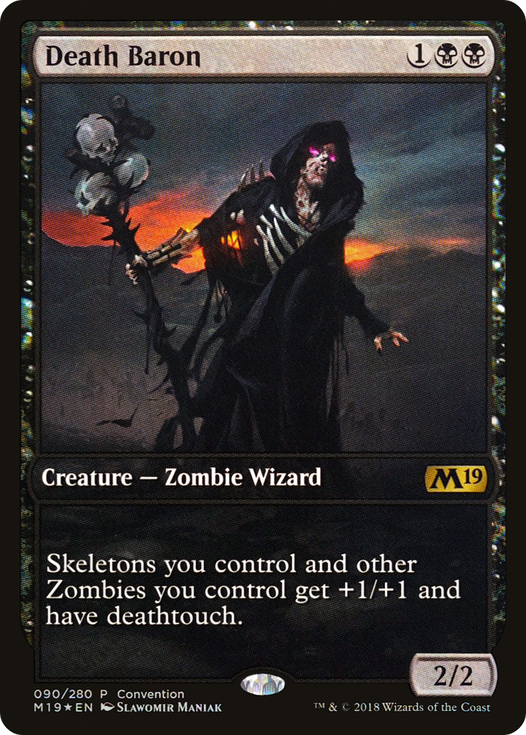 {R} Death Baron (Convention) [Core Set 2019 Promos][PA M19 090] - Misty Mountain Games