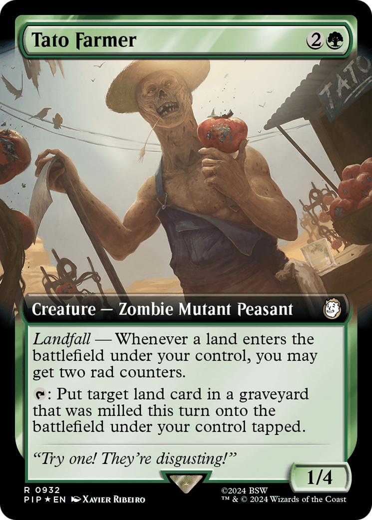 {R} Tato Farmer (Extended Art) (Surge Foil) [Fallout][PIP 932]