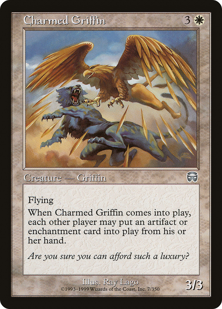 {C} Charmed Griffin [Mercadian Masques][MMQ 007]