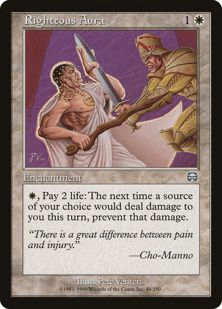 {C} Righteous Aura [Mercadian Masques][MMQ 045] - Misty Mountain Games