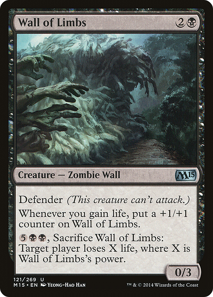 {C} Wall of Limbs [Magic 2015][M15 121]