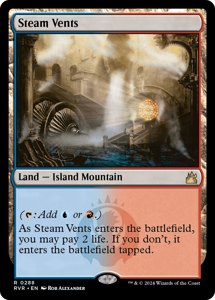 {R} Steam Vents [Ravnica Remastered][RVR 288]