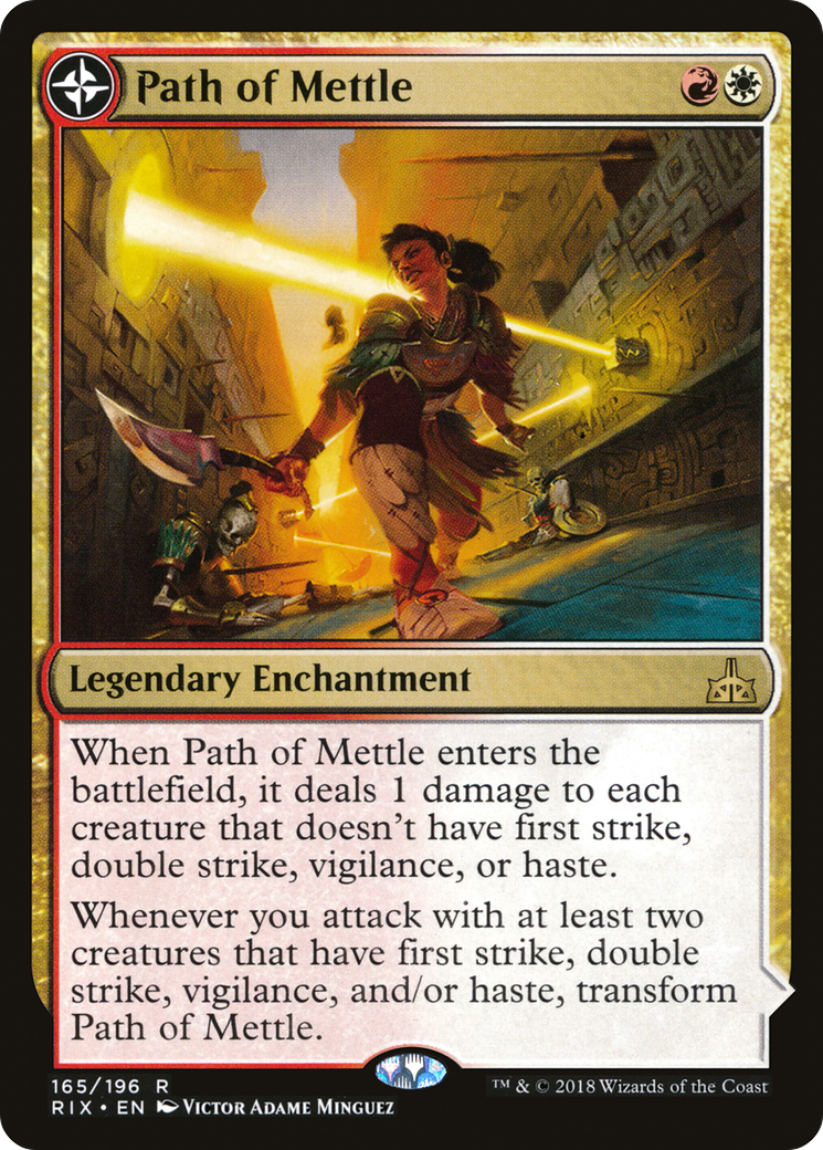 {R} Path of Mettle // Metzali, Tower of Triumph [Rivals of Ixalan][RIX 165] - Misty Mountain Games