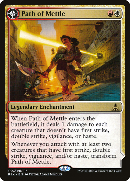 {R} Path of Mettle // Metzali, Tower of Triumph [Rivals of Ixalan][RIX 165] - Misty Mountain Games