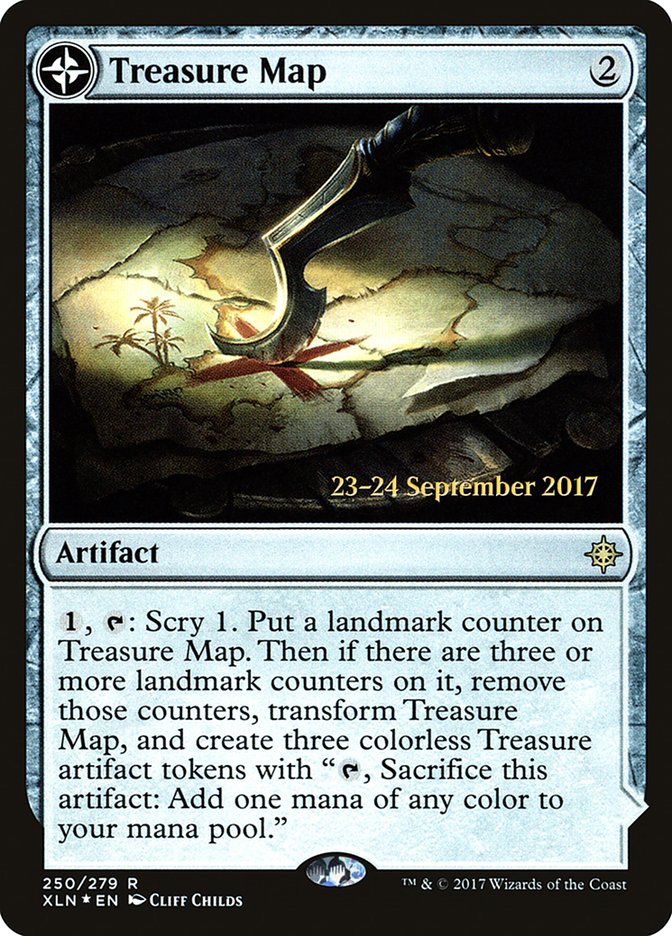 {R} Treasure Map // Treasure Cove [Ixalan Prerelease Promos][PR XLN 250] - Misty Mountain Games