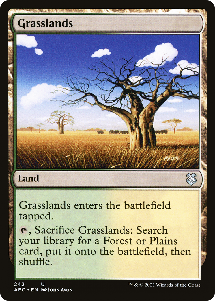 {C} Grasslands [Dungeons & Dragons: Adventures in the Forgotten Realms Commander][AFC 242]