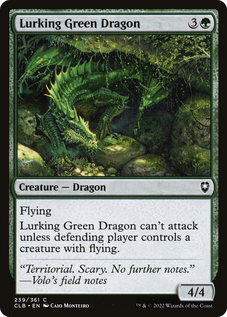 {C} Lurking Green Dragon [Commander Legends: Battle for Baldur's Gate][CLB 239]