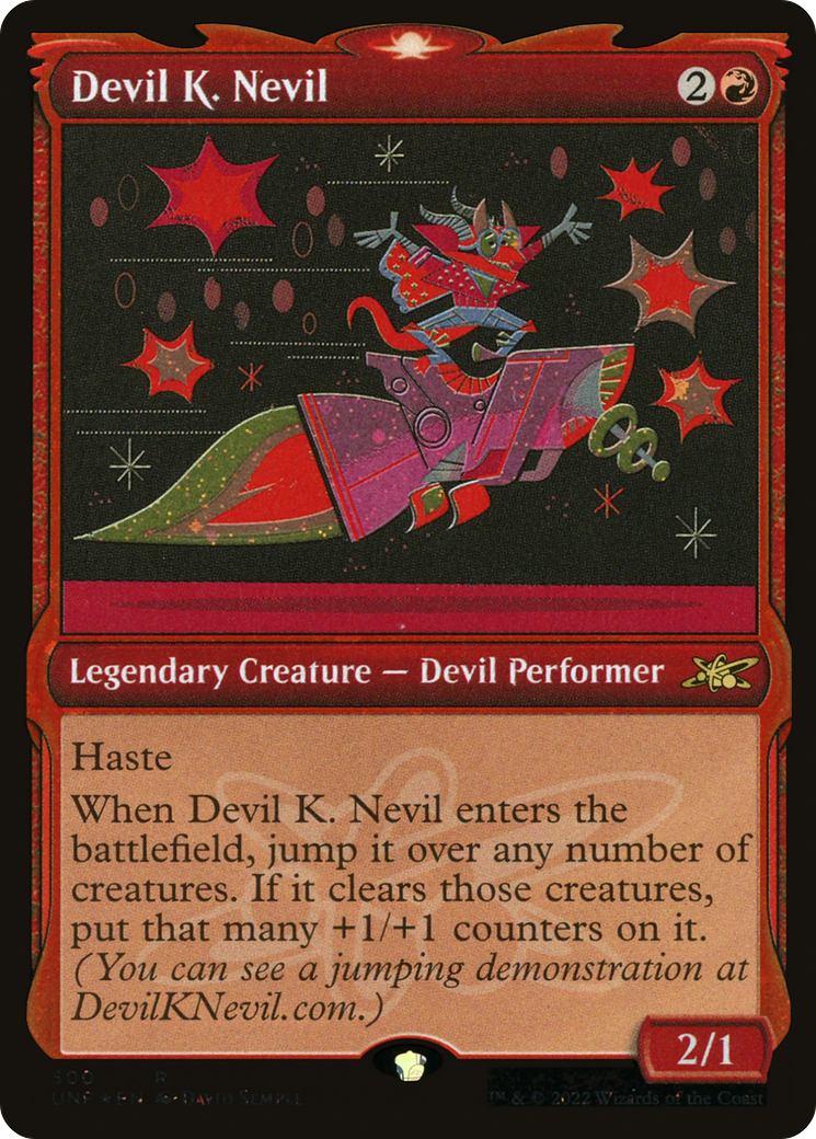 {R} Devil K. Nevil (Showcase) (Galaxy Foil) [Unfinity][UNF 500]