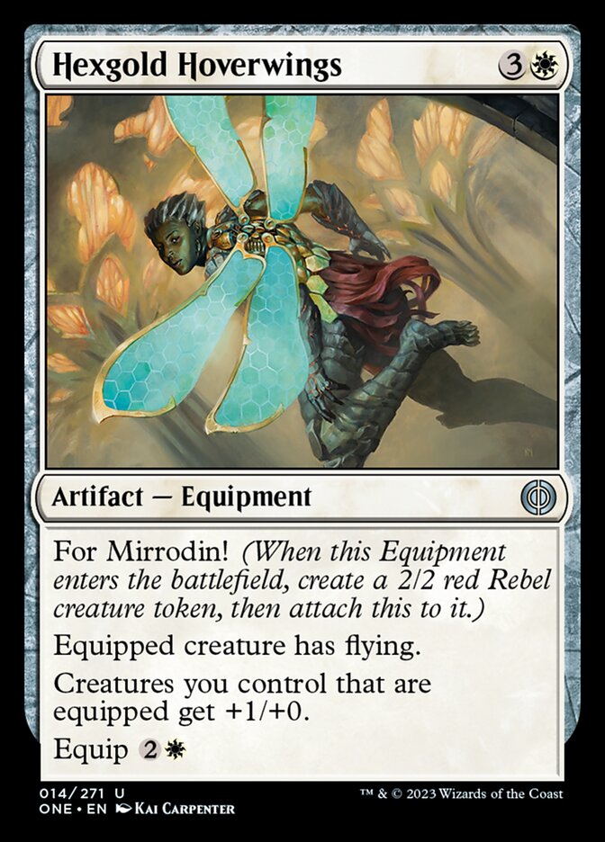 {@C} Hexgold Hoverwings [Phyrexia: All Will Be One][ONE 014]