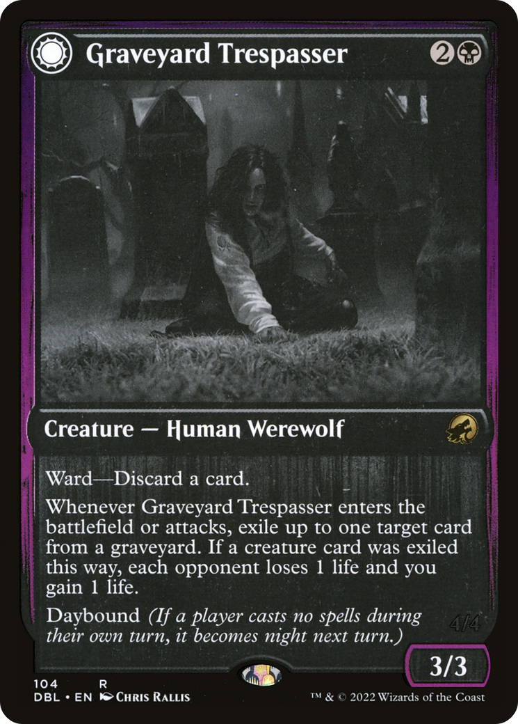 {R} Graveyard Trespasser // Graveyard Glutton [Innistrad: Double Feature][DBL 104]