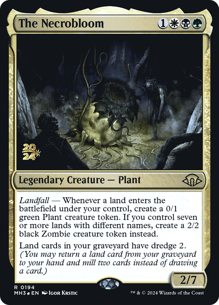 {R} The Necrobloom [Modern Horizons 3 Prerelese Promos][PR PMH3 194]