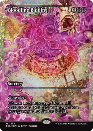 {@R} Bloodline Bidding (Showcase) (Fracture Foil) [ECL 395]  Foil