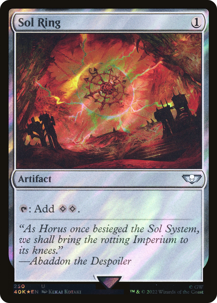 {C} Sol Ring (250) (Surge Foil) [Universes Beyond: Warhammer 40,000][SF 40K 250]