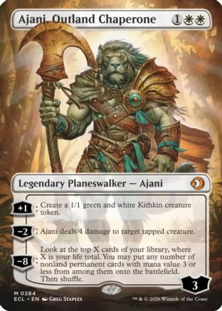 Ajani, Outland Chaperone (Borderless) [ECL-284]