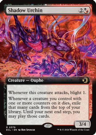 Shadow Urchin (Extended Art) [ECL-379]  Foil
