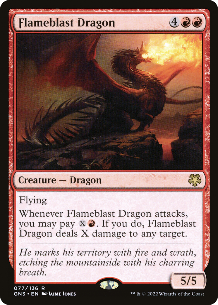 {R} Flameblast Dragon [Game Night 2022][GN3 077]