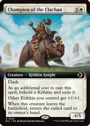 Champion of the Clachan (Extended Art) [ECL-353]  Foil