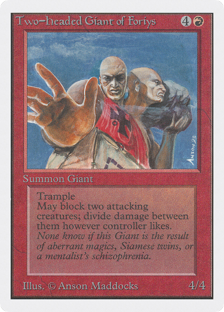 {R} Two-Headed Giant of Foriys [Unlimited Edition][2ED 180] - Misty Mountain Games