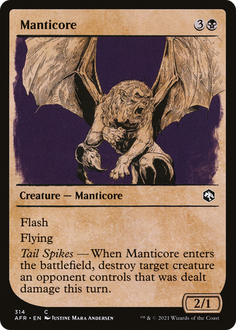 {C} Manticore (Showcase) [Dungeons & Dragons: Adventures in the Forgotten Realms][AFR 314]