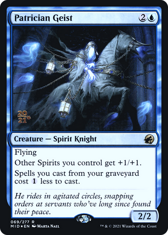 {R} Patrician Geist [Innistrad: Midnight Hunt Prerelease Promos][PR MID 069]