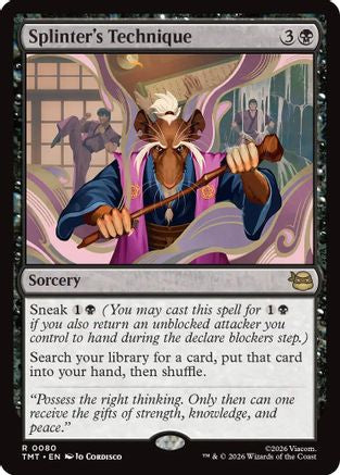 Splinter's Technique [TMT 080]  Foil