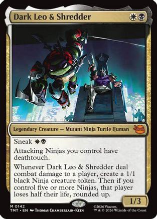 Dark Leo & Shredder [TMT 142]  Foil