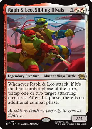 Raph & Leo, Sibling Rivals [TMT 166]  Foil