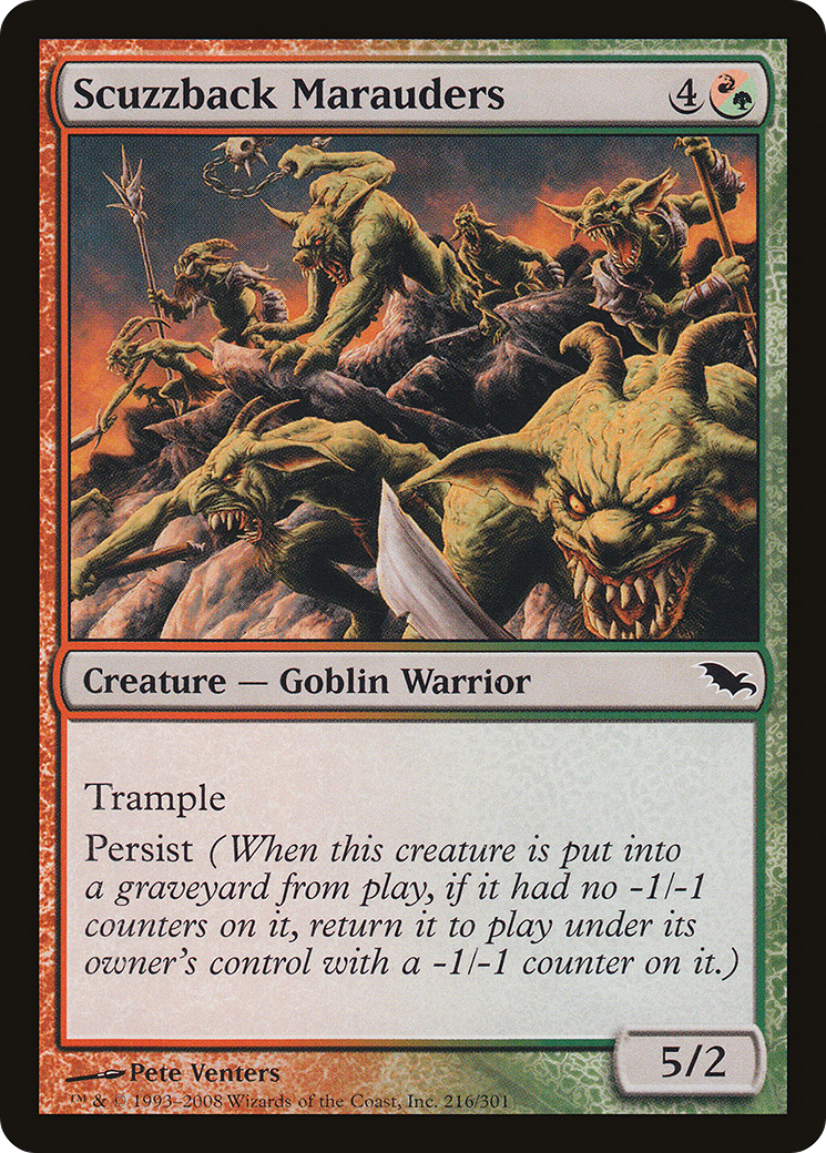 {C} Scuzzback Marauders [Shadowmoor][SHM 216]