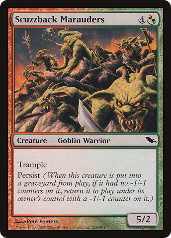 {C} Scuzzback Marauders [Shadowmoor][SHM 216]
