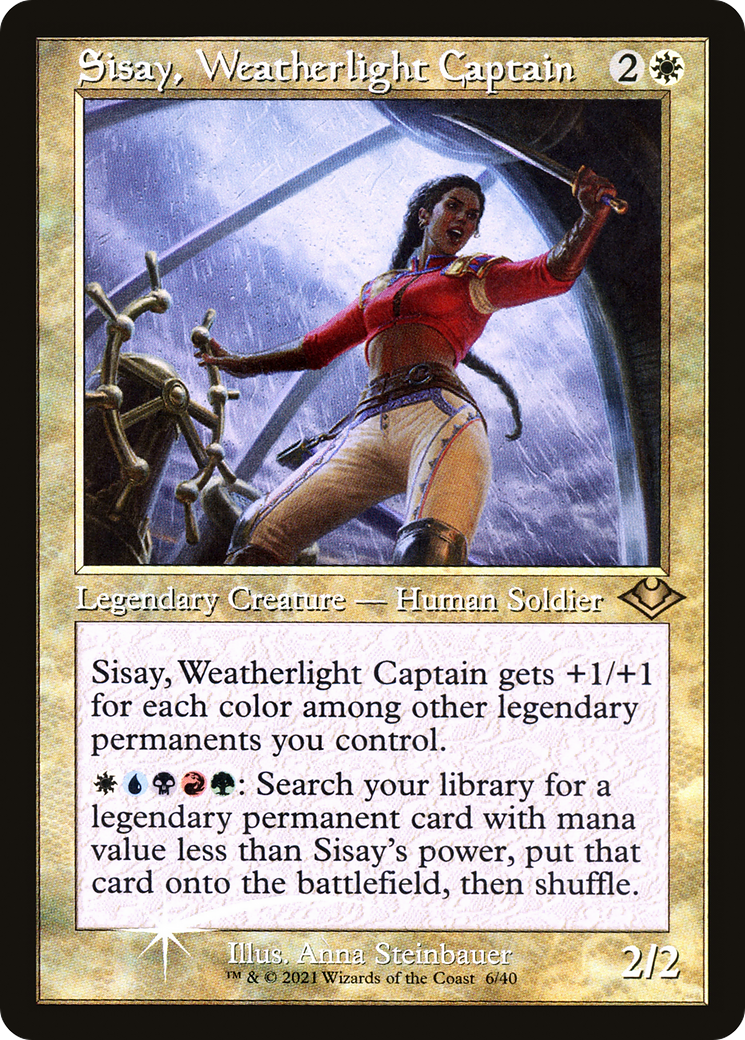 {R} Sisay, Weatherlight Captain (Retro) [Modern Horizons 2][RF MH1 006]
