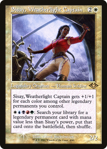 {R} Sisay, Weatherlight Captain (Retro) [Modern Horizons 2][RF MH1 006]