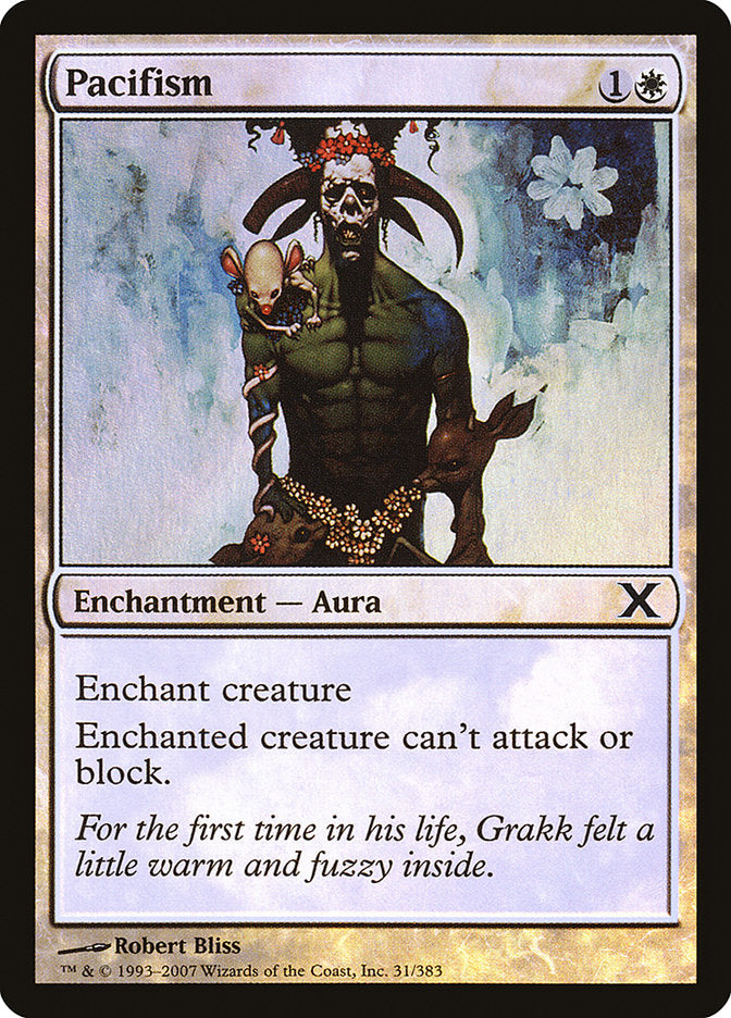 {C} Pacifism (Premium Foil) [Tenth Edition][FP 10E 031]