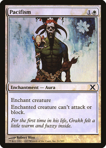 {C} Pacifism (Premium Foil) [Tenth Edition][FP 10E 031]