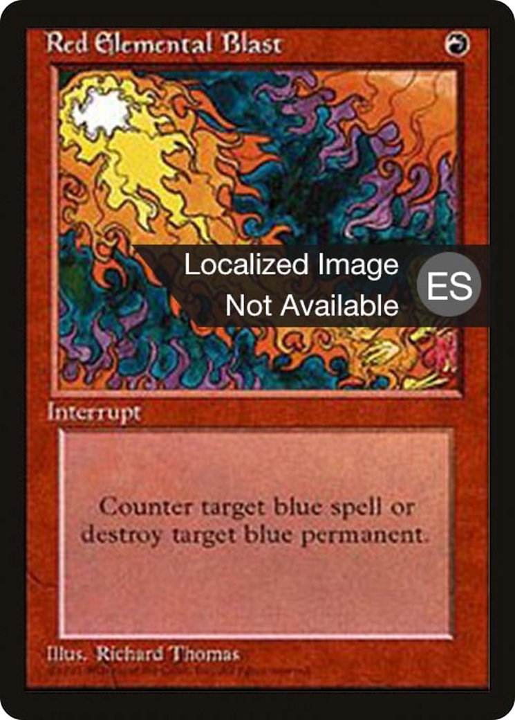 {F} Red Elemental Blast [Fourth Edition (Foreign Black Border)][FBB 4ED 218]