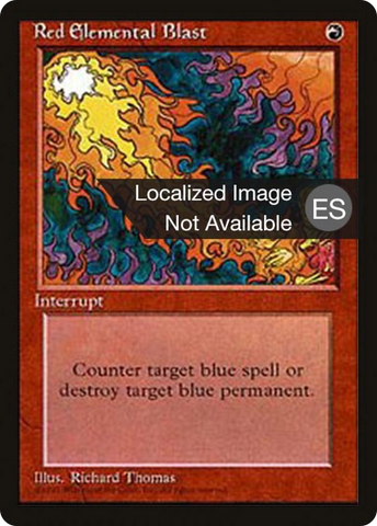 {F} Red Elemental Blast [Fourth Edition (Foreign Black Border)][FBB 4ED 218]