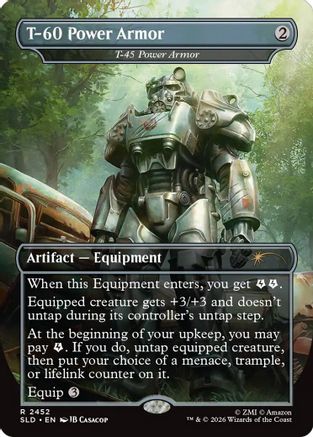 T-60 Power Armor - T-45 Power Armor [SLD 2452]  Foil