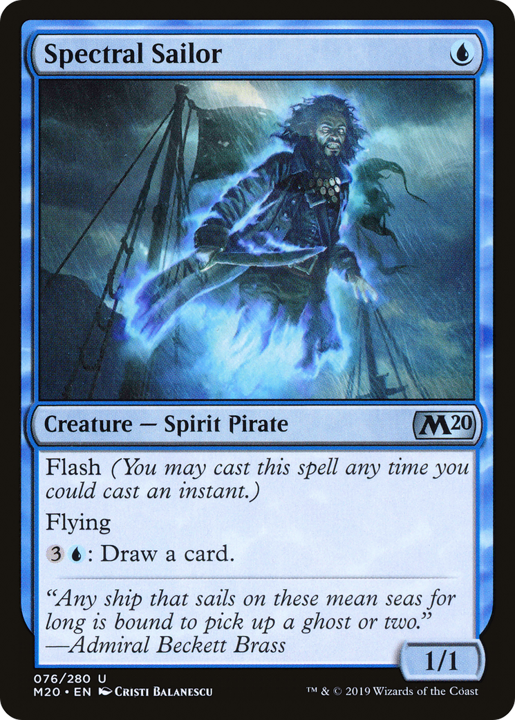 {C} Spectral Sailor [Core Set 2020][M20 076] - Misty Mountain Games
