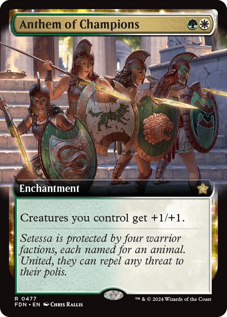 {@R} Anthem of Champions (Extended Art) [Foundations][FDN 477]