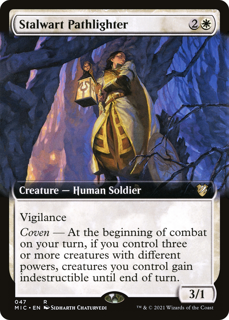 {R} Stalwart Pathlighter (Extended Art) [Innistrad: Midnight Hunt Commander][MIC 047]
