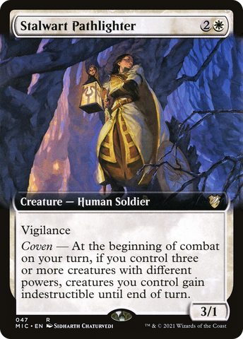{R} Stalwart Pathlighter (Extended Art) [Innistrad: Midnight Hunt Commander][MIC 047]