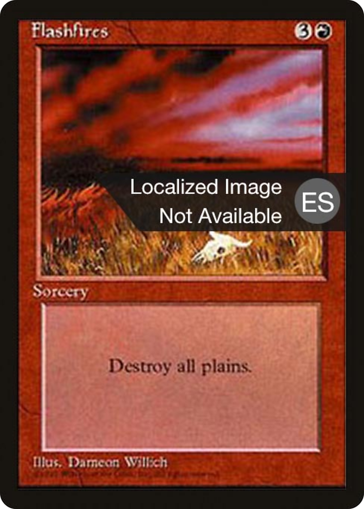 {F} Flashfires [Fourth Edition (Foreign Black Border)][FBB 4ED 195]