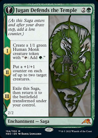 {R} Jugan Defends the Temple // Remnant of the Rising Star [Kamigawa: Neon Dynasty][NEO 194]
