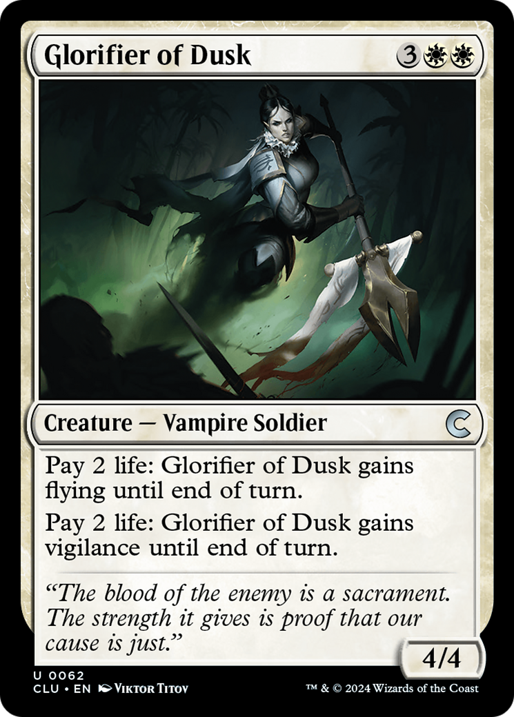 {C} Glorifier of Dusk [Ravnica: Clue Edition][CLU 062]
