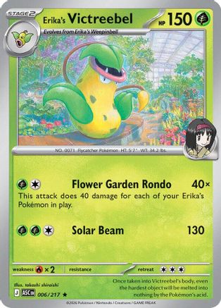 [PKM] Erika's Victreebel 006  - Holofoil ME Ascended Heroes - Rare
