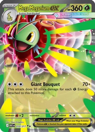 [PKM] Mega Meganium ex 010/217  - Holofoil ME Ascended Heroes - Double Rare