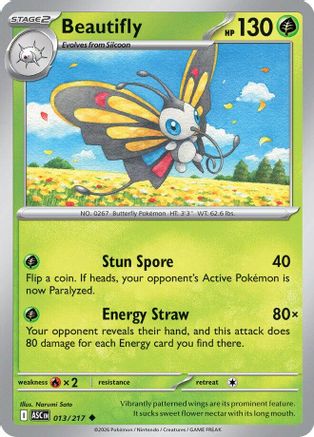 [PKM] Beautifly 013/217  ME Ascended Heroes - Uncommon