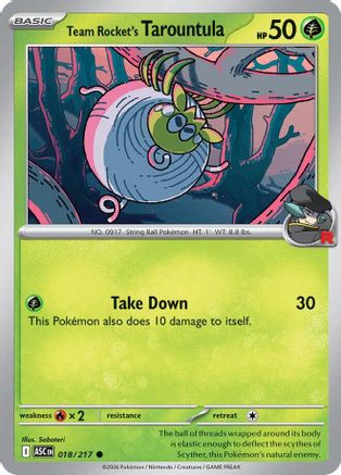 [PKM] Team Rocket's Tarountula 018  ME Ascended Heroes - Common
