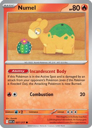 [PKM] Numel 027/217  ME Ascended Heroes - Common