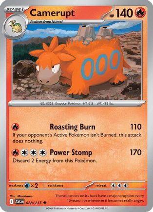 [PKM] Camerupt 028  ME Ascended Heroes - Uncommon