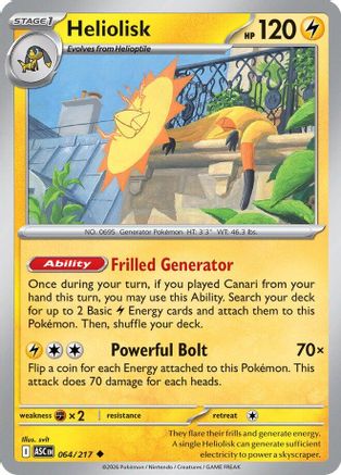 [PKM] Heliolisk 064/217  ME Ascended Heroes - Uncommon
